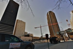 temporary fence for construction job site