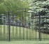 AFC Grand Island - Custom Iron Gate Fencing, 1212 Overscallop panel with rings