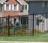 AFC Grand Island - Custom Iron Gate Fencing, 1226 6' with underscallop in square panel