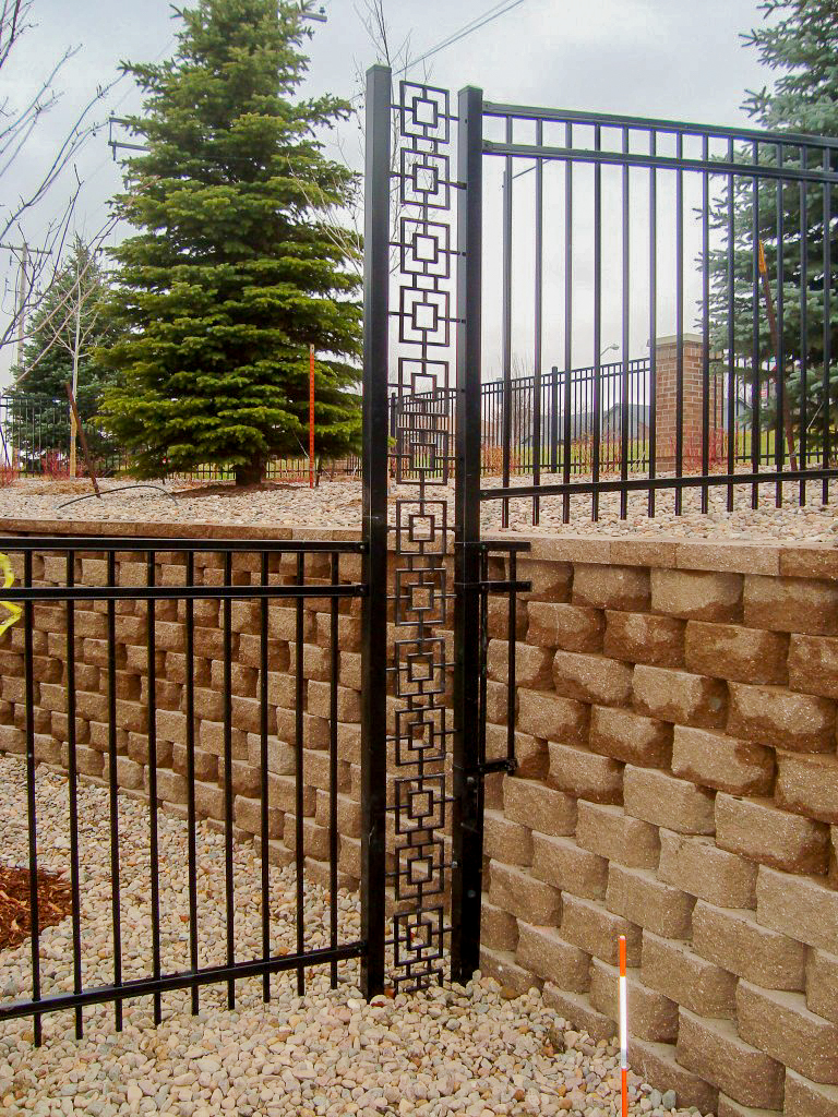 American Fence Company Sioux City Iowa Custom Iron Gate Fencing