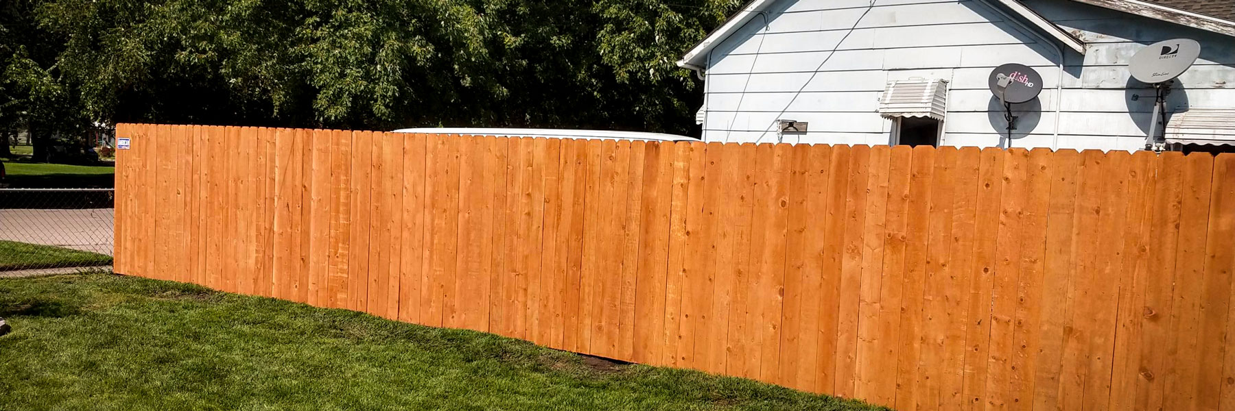 Kearney fence company residential fencing contractors Nebraska wood fencing cedar western red cedar treated pine white red yellow CCA  ACQ2 incense fir 2x4 1x6 2" x 4"  1" x 6"  nails stain solid privacy picket scalloped board on board shadow box pickets rails posts installation panels post caps modern horizontal backyard front yard ranch gate garden diy split rail house lattice old rustic vertical metal post picket dog ear contemporary custom 